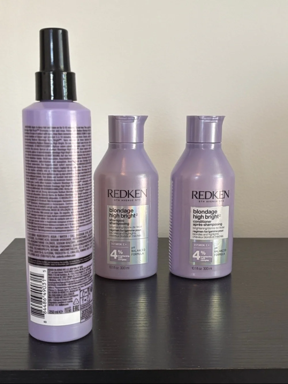 NWT Redken Blondage High Bright Trio - Brightening Hair Care Set - Full Size - Picture 7 of 10